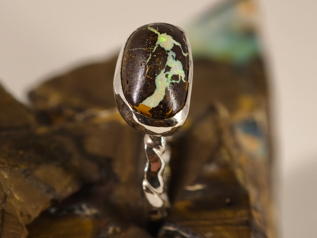 Bague en opale boulder — vue 6 — Tirou Bijou