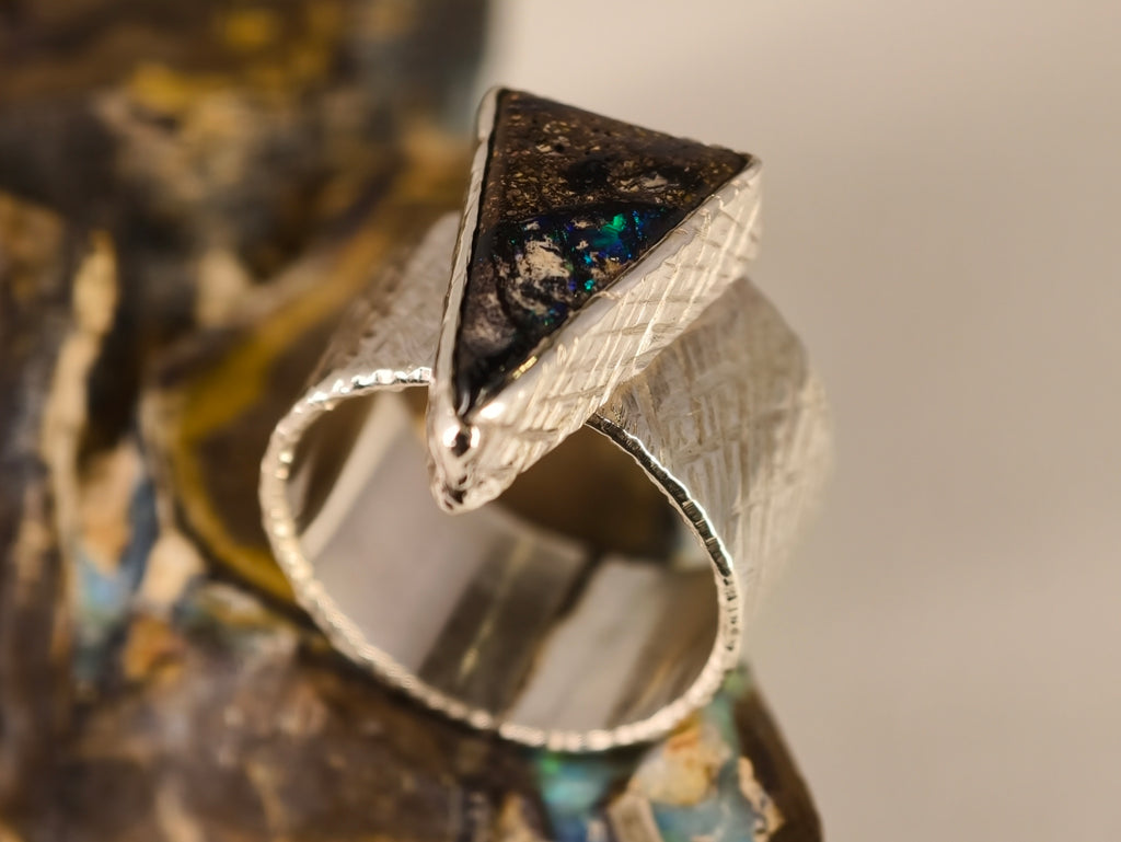 Bague en opale boulder — vue 2 — Tirou Bijou