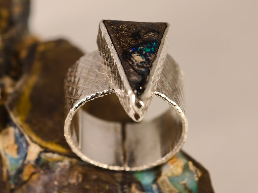 Bague en opale boulder — vue 4 — Tirou Bijou
