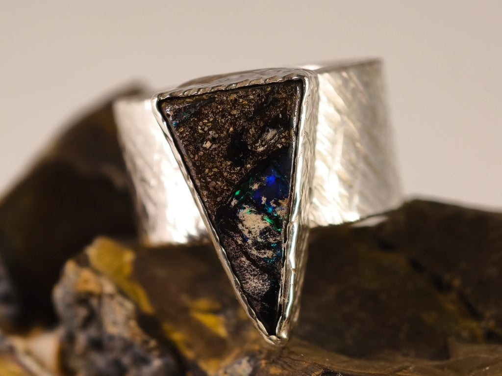 Bague en opale boulder — vue 7 — Tirou Bijou