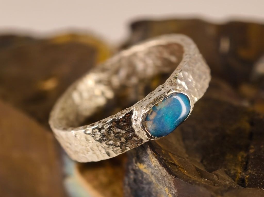Bague en opale boulder — vue 1 — Tirou Bijou