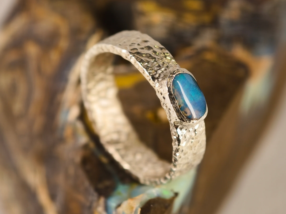 Bague en opale boulder — vue 3 — Tirou Bijou