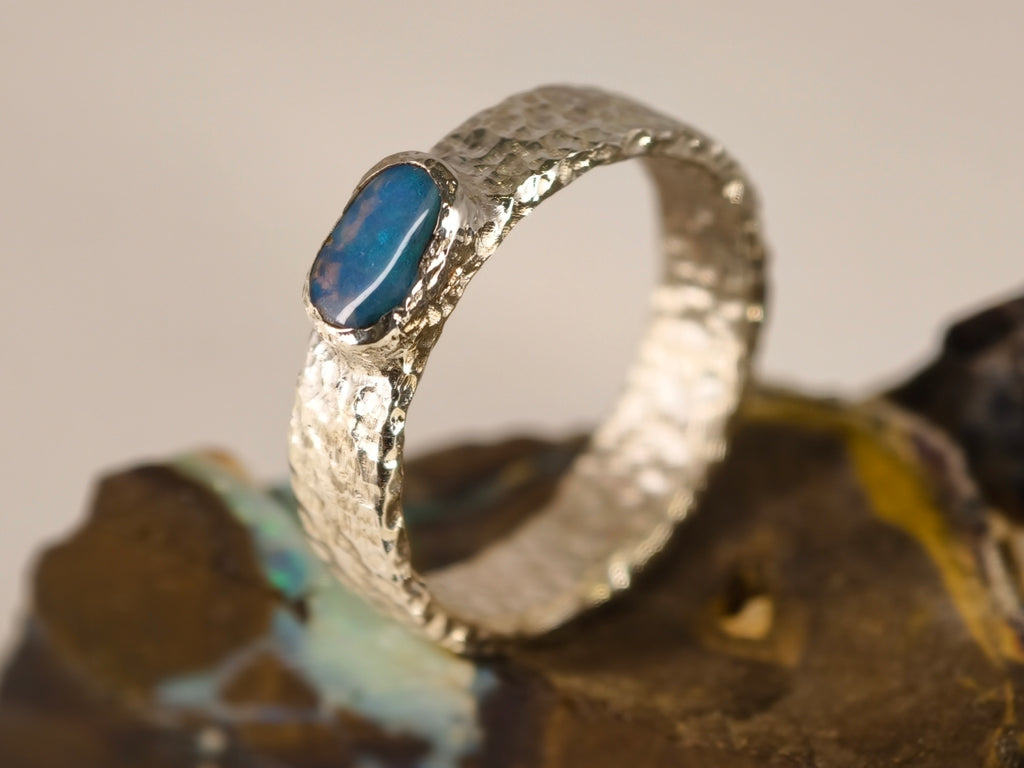 Bague en opale boulder — vue 4 — Tirou Bijou