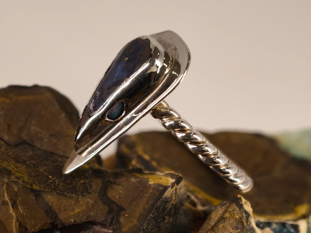 Bague en opale boulder — vue 3 — Tirou Bijou