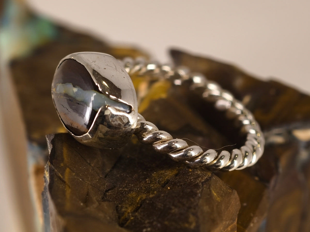 Bague en opale boulder — vue 3 — Tirou Bijou