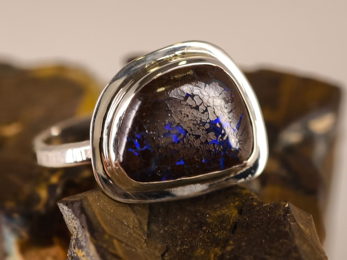 Bague en opale boulder — vue 2 — Tirou Bijou
