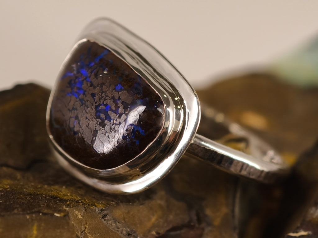 Bague en opale boulder — vue 3 — Tirou Bijou
