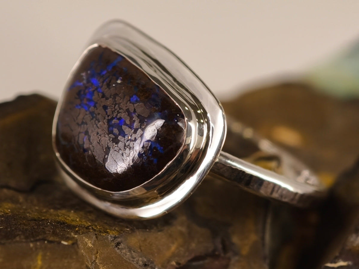 Bague en opale boulder — vue 3 — Tirou Bijou