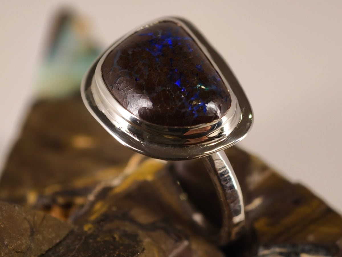 Bague en opale boulder — vue 4 — Tirou Bijou