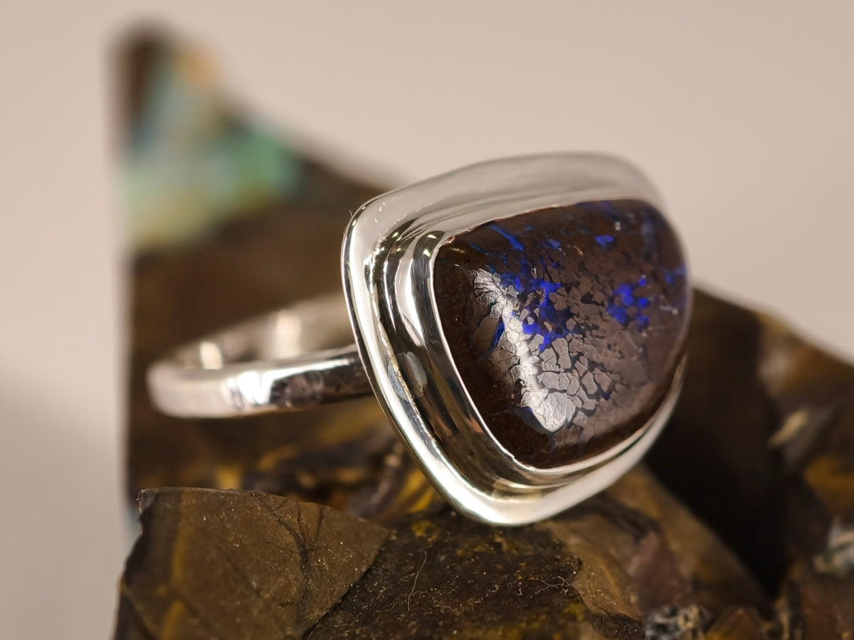 Bague en opale boulder — vue 7 — Tirou Bijou