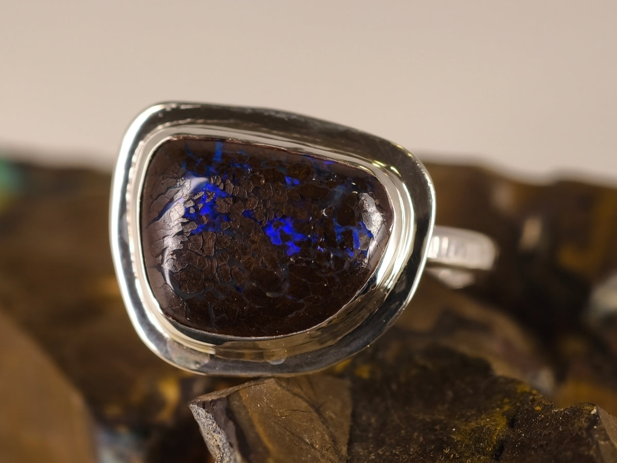 Bague en opale boulder — vue 8 — Tirou Bijou