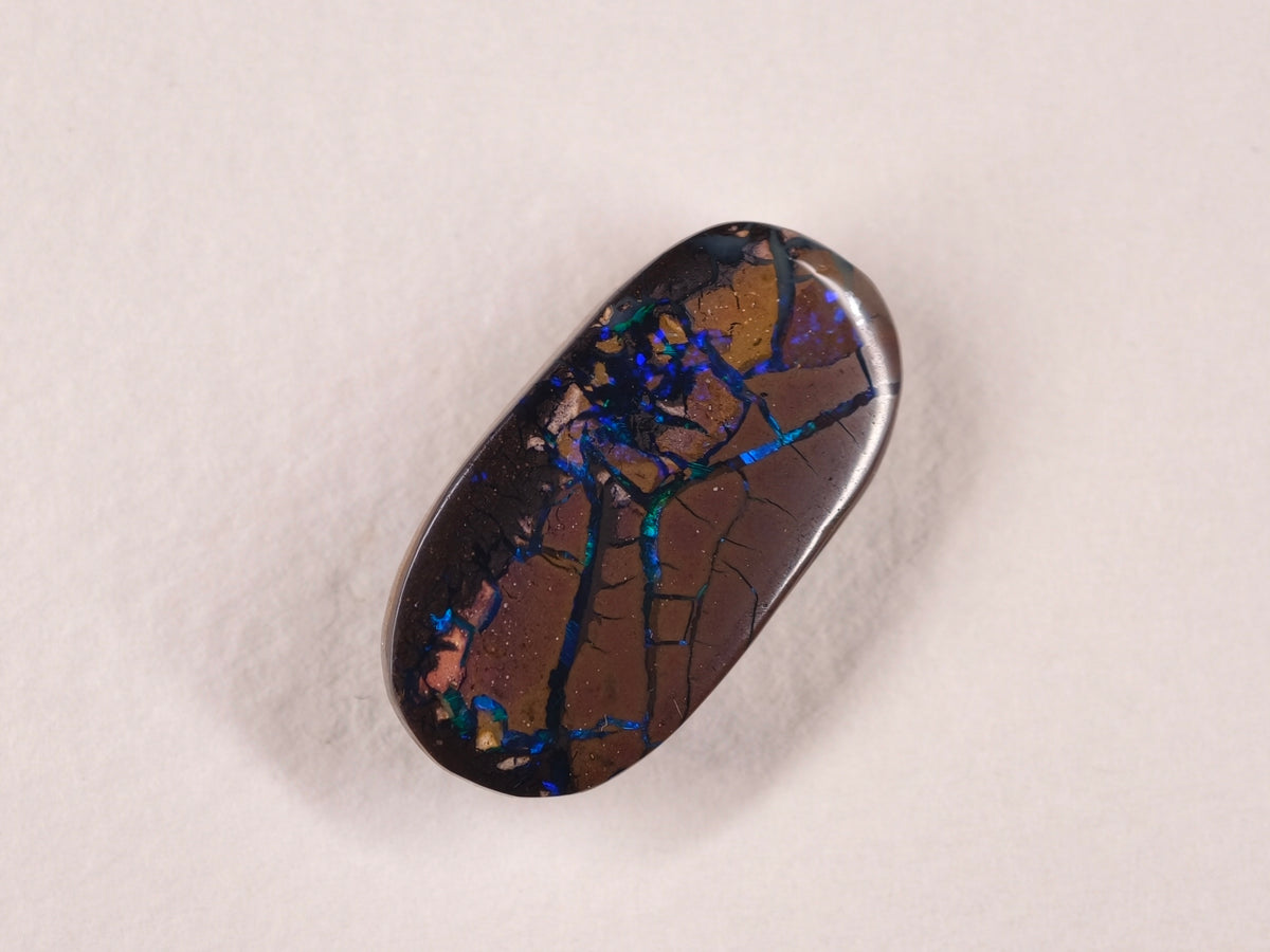 Opale boulder d’Australie — ovale — 12,9 ct