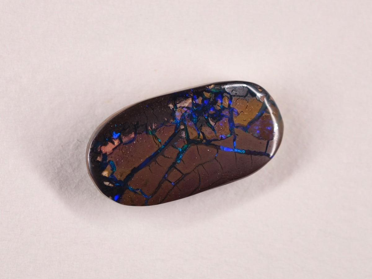 Opale boulder d’Australie — ovale — 12,9 ct