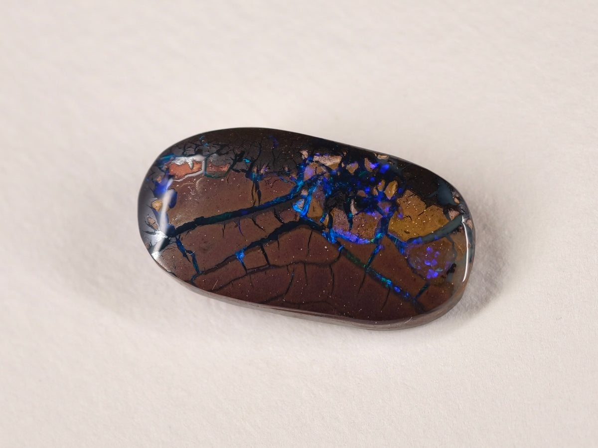 Opale boulder d’Australie — ovale — 12,9 ct