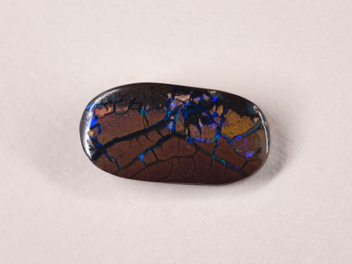 Opale boulder d’Australie — ovale — 12,9 ct