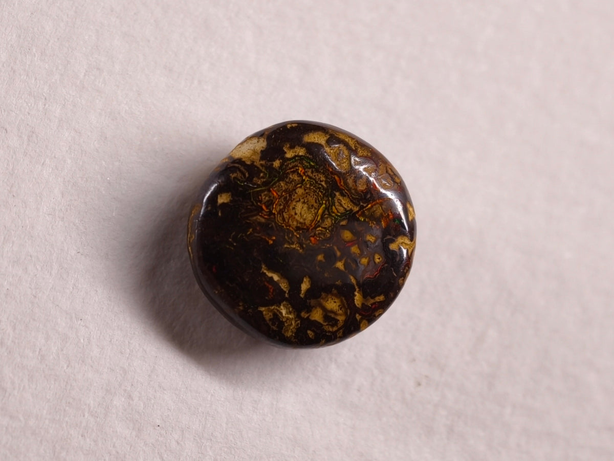 Opale boulder d’Australie — ronde — 5,9 ct