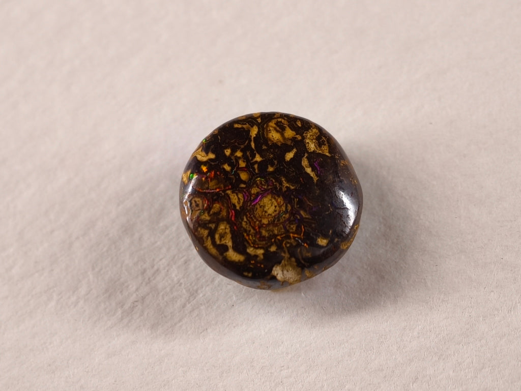 Opale boulder d’Australie — ronde — 5,9 ct