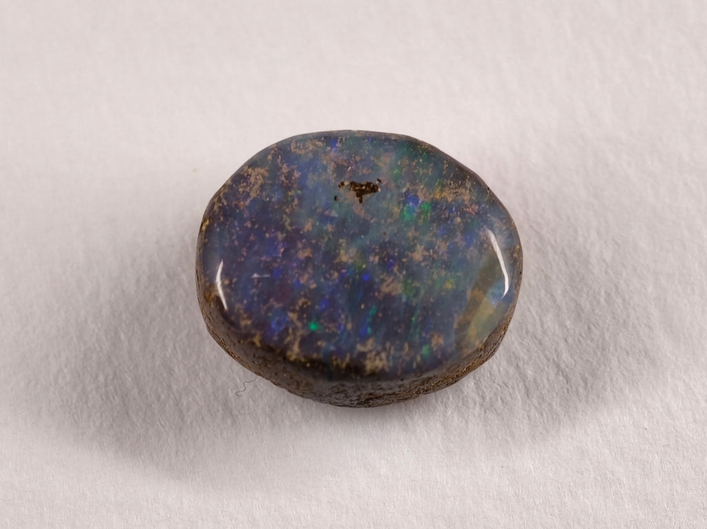 Opale boulder d’Australie — ovale — 14 ct