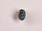 Opale boulder d’Australie — ovale — bleu, vert — 0,9 ct
