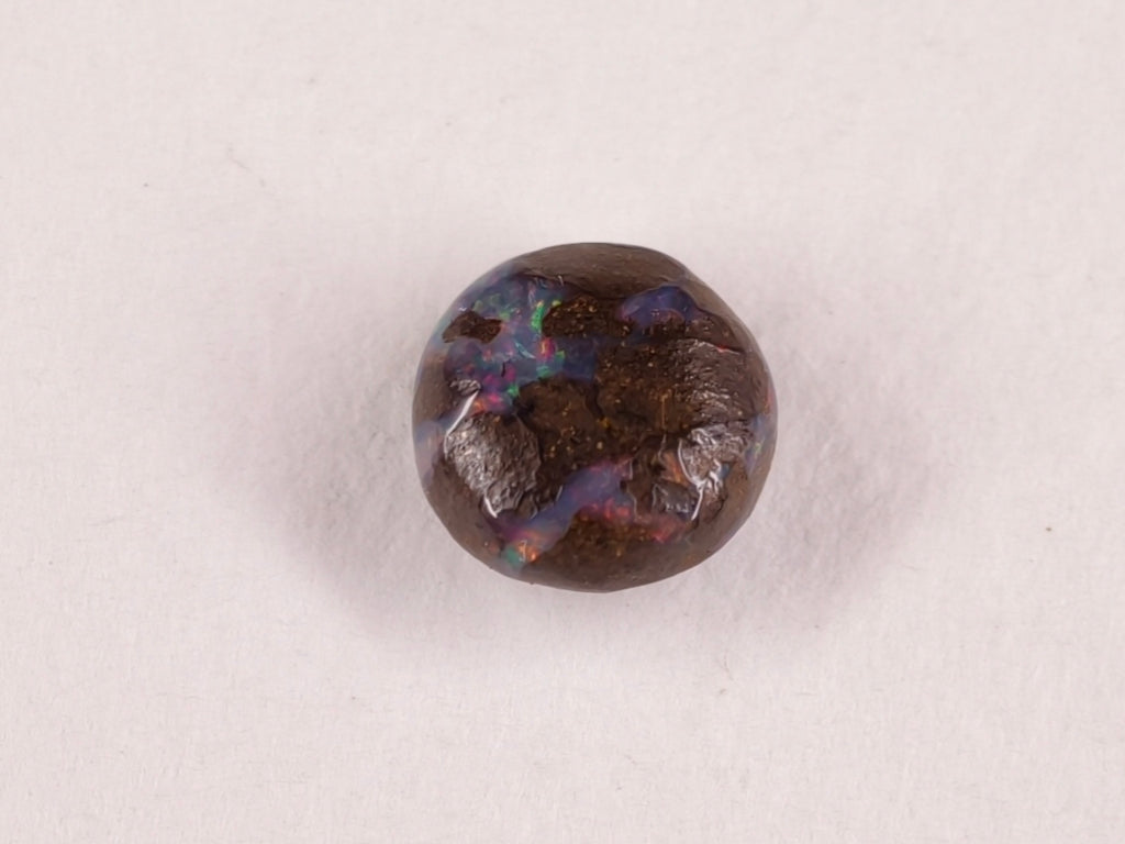 Opale boulder d’Australie — rond — 1,6 ct