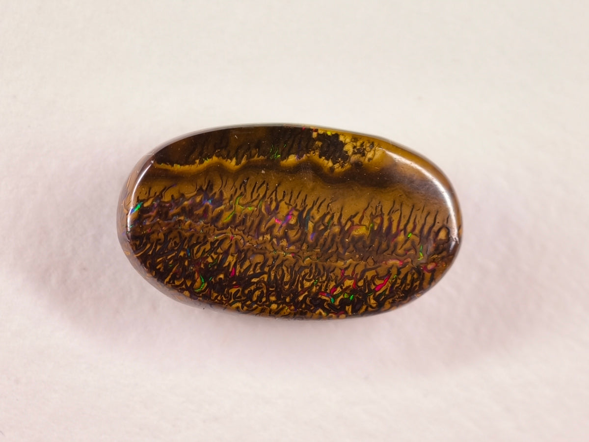 Opale boulder d’Australie — ovale — 16,7 ct