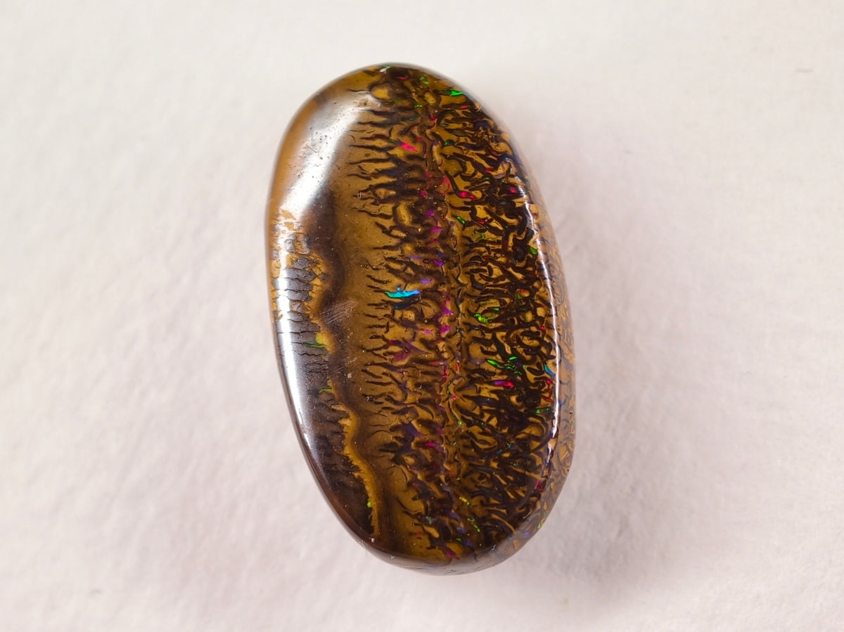 Opale boulder d’Australie — ovale — 16,7 ct