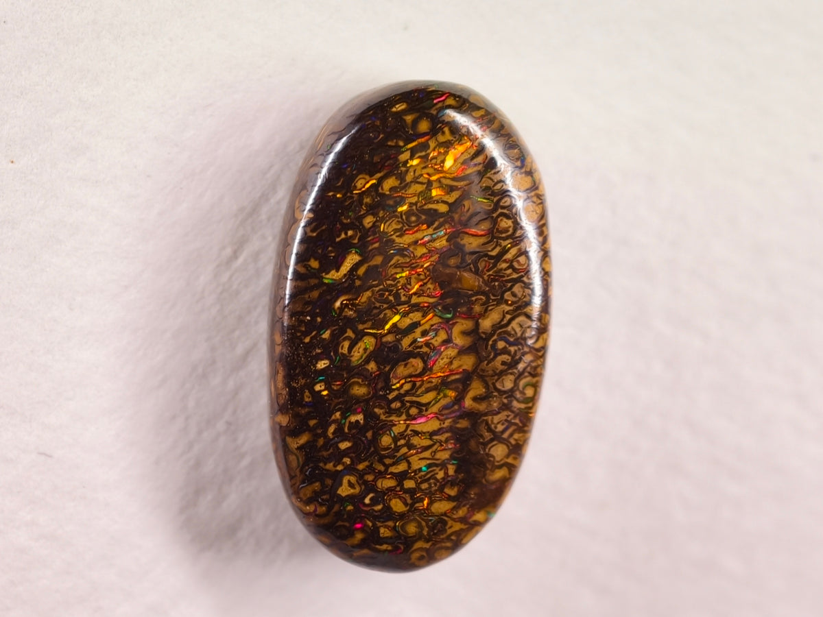 Opale boulder d’Australie — ovale — 16,7 ct