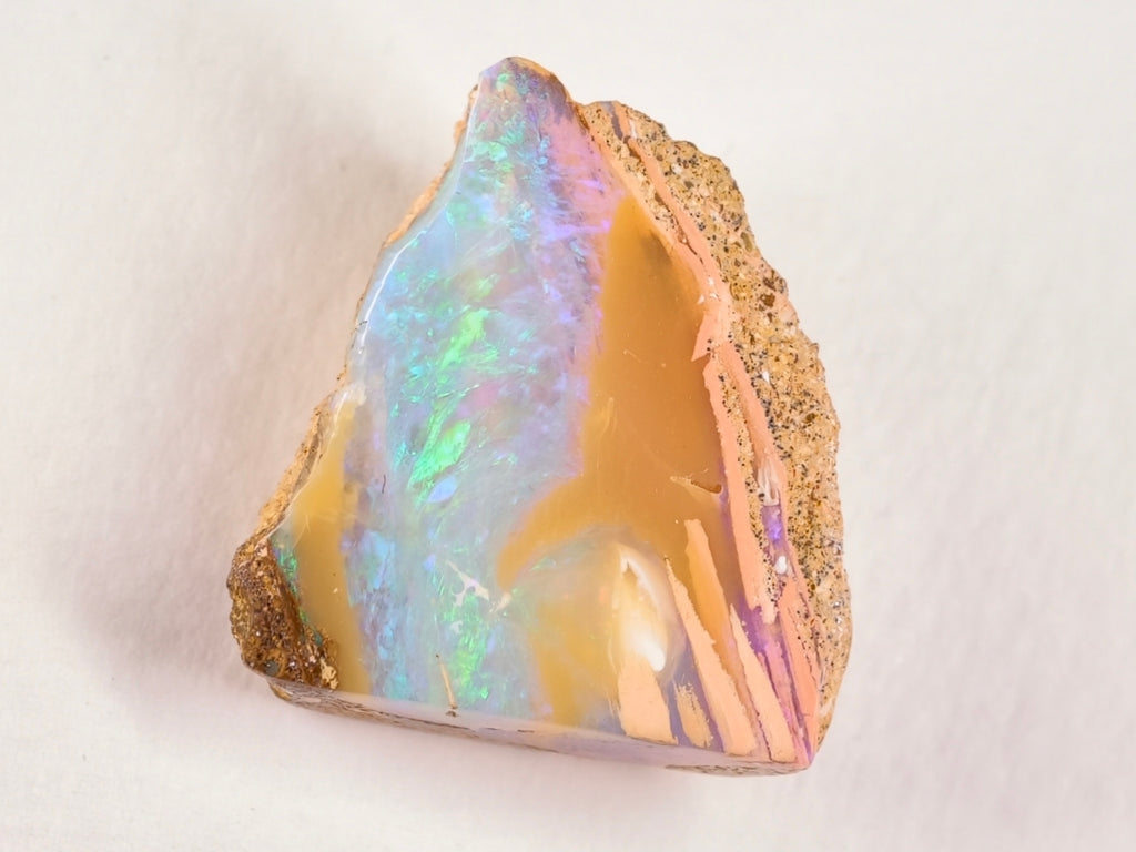 Duo d’opales boulder d’Australie — forme libre — 50 ct