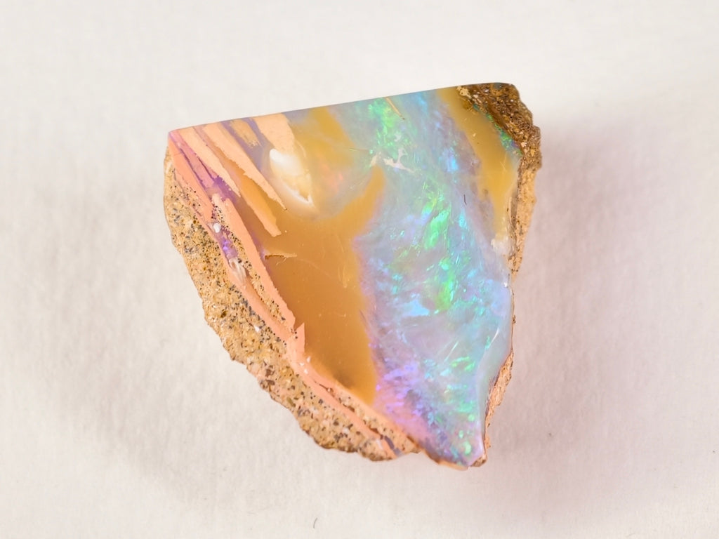 Duo d’opales boulder d’Australie — forme libre — 50 ct