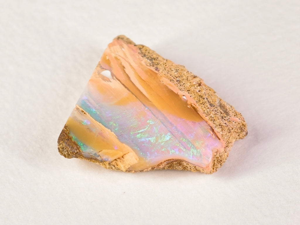 Duo d’opales boulder d’Australie — forme libre — 50 ct