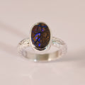 Bague opale boulder en argent 925 – Taille 56 – BA08 — vue 1 — Tirou Bijou