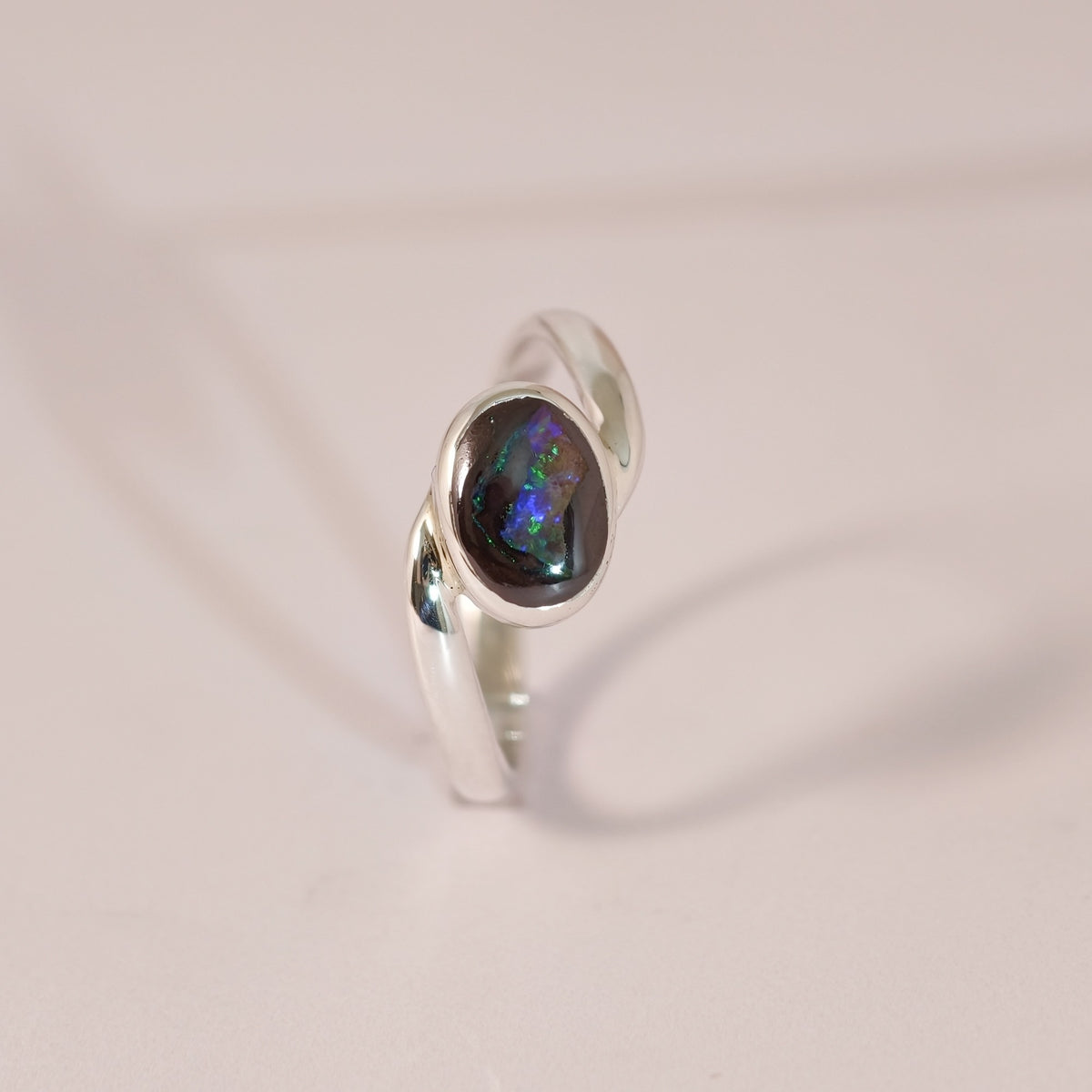 Bague opale boulder en argent 925 – Taille 58 – BA04 — vue 4 — Tirou Bijou