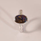 Bague opale boulder en argent 925 – Taille 56 – BA08 — vue 2 — Tirou Bijou