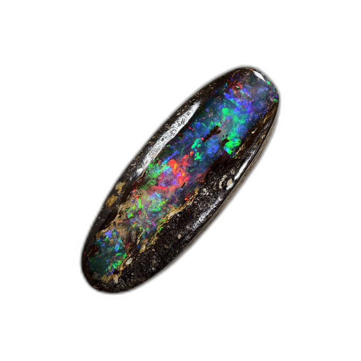 Opale boulder d’Australie – Cabochon 7 ct – B82 — vue 1 — Tirou Bijou