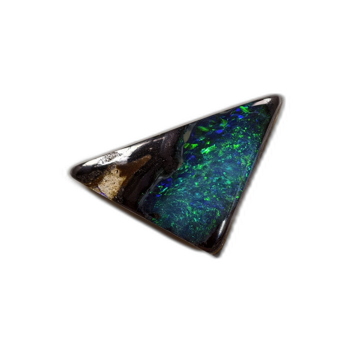 Opale boulder d’Australie – Cabochon 3 ct – B14 — vue 1 — Tirou Bijou