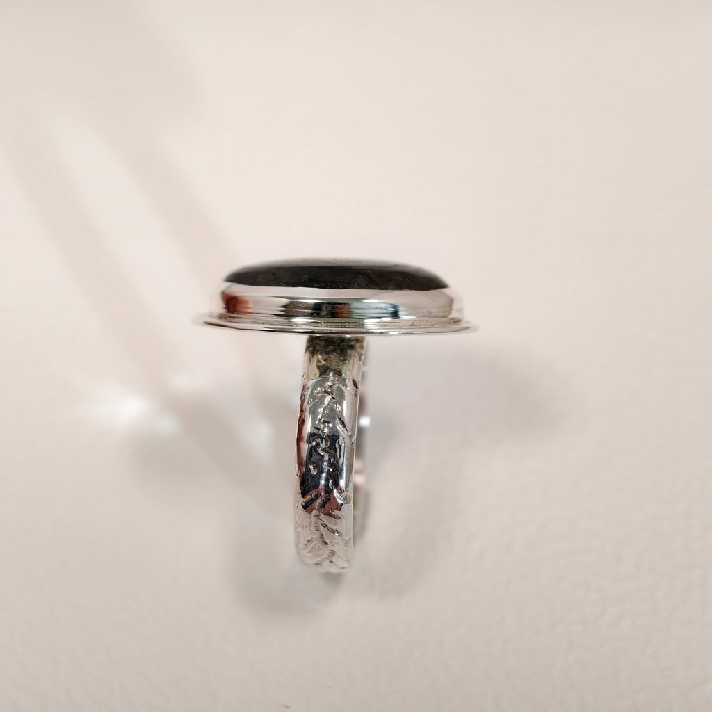 Bague labradorite en argent 925 – Taille 55 – BA05 — vue 3 — Tirou Bijou