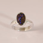 Bague opale boulder en argent 925 – Taille 56 – BA08 — vue 3 — Tirou Bijou