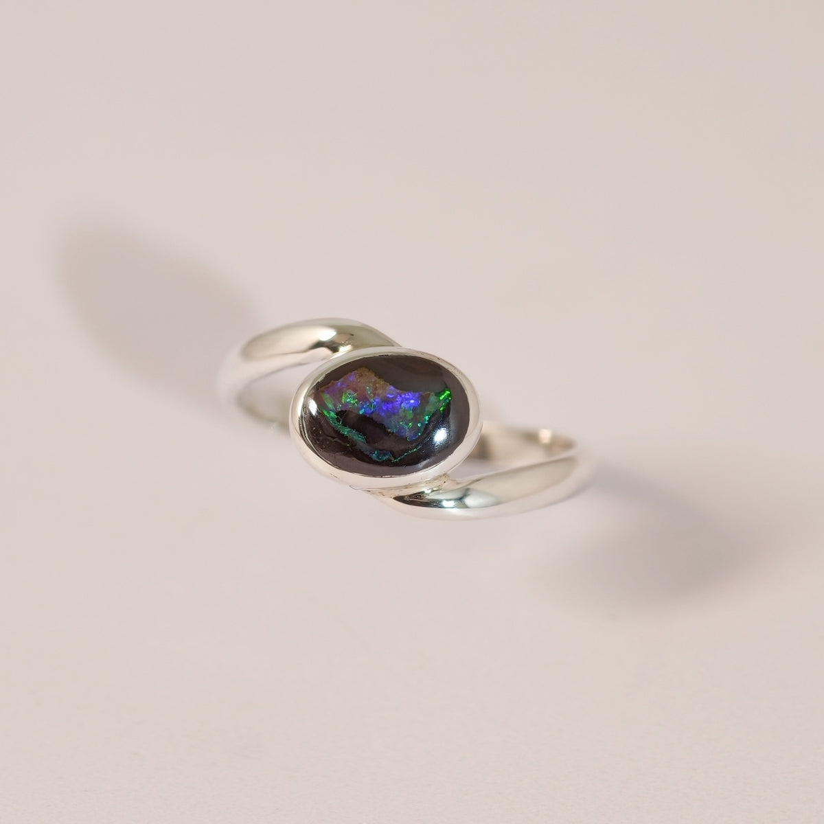 Bague opale boulder en argent 925 – Taille 58 – BA04 — vue 2 — Tirou Bijou