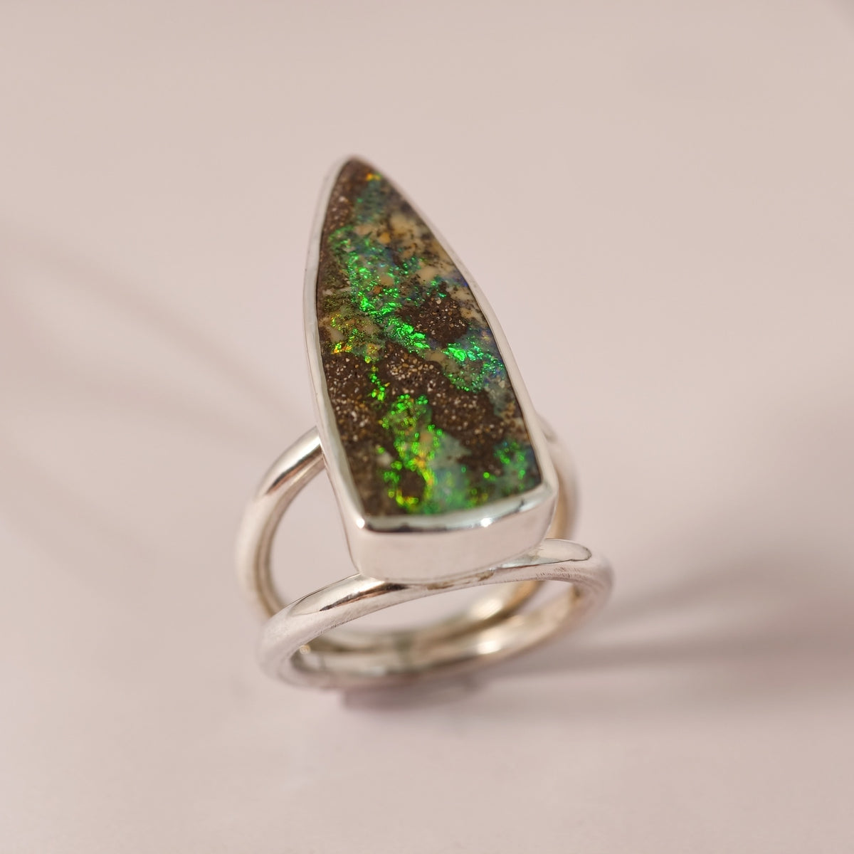 Bague opale boulder en argent 925 – Taille 56 – BA12 — vue 5 — Tirou Bijou