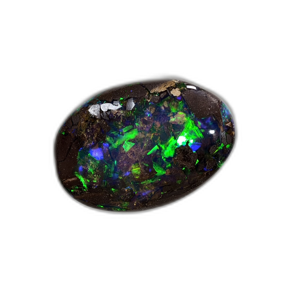 Opale boulder d’Australie – Cabochon 6,2 ct – B08 — vue 5 — Tirou Bijou