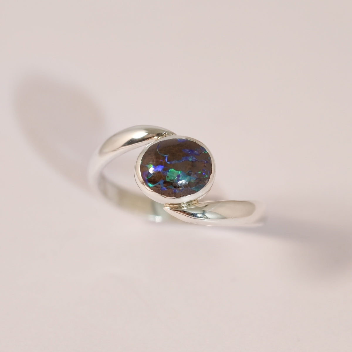 Bague opale boulder en argent 925 – Taille 58 – BA03 — vue 5 — Tirou Bijou