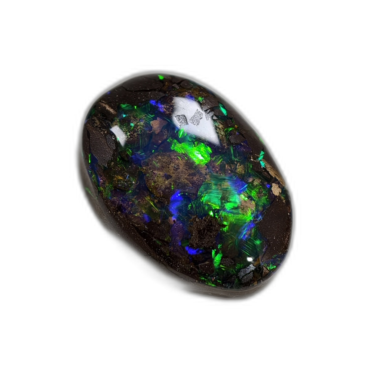 Opale boulder d’Australie – Cabochon 6,2 ct – B08 — vue 1 — Tirou Bijou
