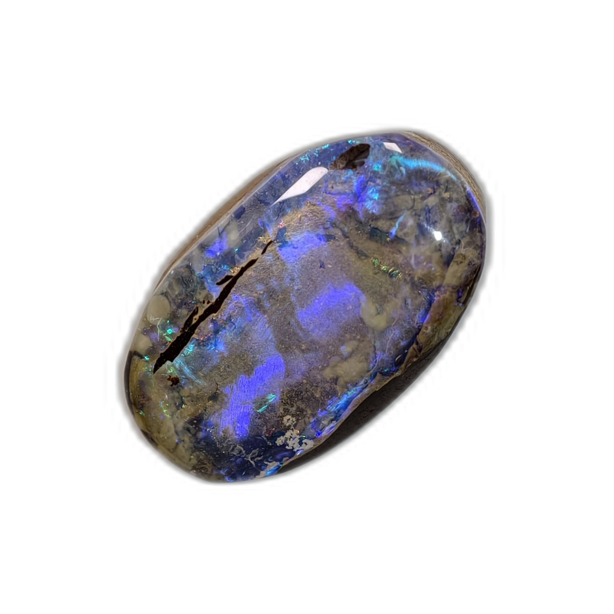Opale boulder d’Australie – Cabochon 3,8 ct – B25 — vue 3 — Tirou Bijou