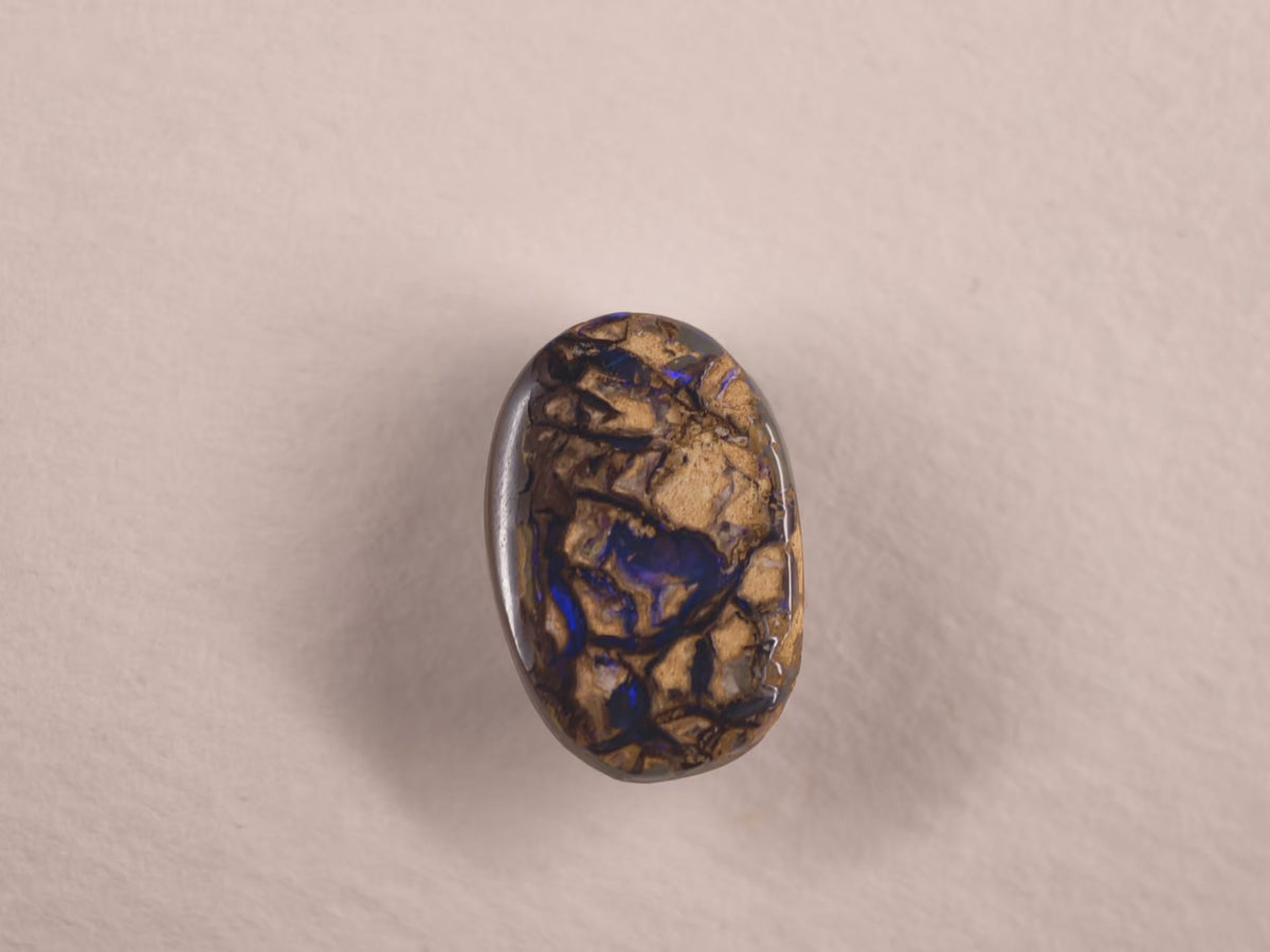 Opale boulder d’Australie — ovale — 5 ct